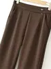 Pantalones acampanados negros de cintura alta para otoño para mujer, pantalones rectos adelgazantes con caída, adecuados para madres de mediana edad y mayores, elegantes pantalones de vestir nuevos