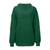Moletom Casual Soltinho Feminino Europeu e Americano Outono e Inverno Novo Versátil Casual Simples Cor Lisa Máscara para Olhos Moletom de Manga Longa
