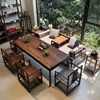 Nueva Mesa de Té Estilo Chino para Villa, Mesa de Té Kung Fu Simple, Sala de Té de Nogal, Mesa de Té de Madera Maciza, Estilo Zen