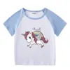 Ropa nueva para niños camiseta de verano de manga corta para niños y niñas camiseta de manga raglán para debajo de la ropa camiseta de manga corta para bebé top para niños