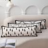 Almohada Soporte Lumbar Larga Sofá Sala de Estar Almohada Lumbar Funda de Cojín Rectangular Cama de Noche Cojín de Cama Grande Funda de Cojín de Espalda