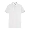 Camisa Publicitaria Camiseta de Manga Corta para Hombre Camisa Polo de Algodón Solapa Personalizada Ropa de Trabajo Impresión al por Mayor Bordar Logo Personalización