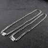 Rich brian siete hermano mayor hip-hop collar cubano personalidad masculina europea y americana cadena para la clavícula joyería gruesa de acero inoxidable
