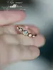 Anel AliExpress Luxo Leve com Incrustação Anti-Ôpala Aobao Pedra da Lua para Mulheres Ins Vintage Comida Anel de Abertura para Mulheres