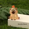 Micro Paisagem Nova Capivara Boneca Capivara Acessórios de Decoração DIY Desktop Carro Pequenos Enfeites