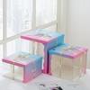 Caja para Pastel Semitransparente 6 Pulgadas 8 Pulgadas 10 Pulgadas 12 Pulgadas Elevada Caja de Empaque para Pastel Horneado Cumpleaños Fábrica Ecológica