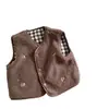 Chaleco casual reversible de estilo coreano para otoño e invierno para niños, unisex, moderno y cálido, adecuado para bebés