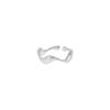 611 Estilo coreano INS Niche Light Design de luxo personalizado All-match Irregular Mobile Ring Sterling Silver S925 Anel feminino