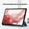 Funda protectora con soporte plegable triple para Samsung Tab S9 FE 10.9, funda protectora de panel plano S9 plus