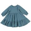 Vestido Infantil Estilo Europeu e Americano, Nova Coleção Primavera/Verão/Outono, Algodão de Alta Qualidade, Vestido Longo de Manga Longa 100% Algodão Inspirado em Chanel 2026