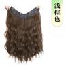 Peça de Peruca para Mulheres com Cabelo Longo, Peça Única em V Micro-Cacheada com Fivela Interna Cabelo Artificial, Extensões de Cabelo Fluffy Invisíveis e Sem Marcas para Aumentar o Volume do Cabelo