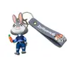 Llavero transfronterizo de Zootopia, llavero de dibujos animados de Judy Hopps y Nick Wilde, amuleto para bolso de pareja, regalo al por mayor