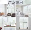 Película para Vidrio Translúcida Opaca Electrostática sin Adhesivo, Patrón de Estrella Cruzada Imitación Peek, Oficina Balcón Baño Hogar