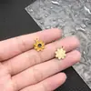 60 gotas cor de óleo flor pequena margarida rosa cereja pingente diy liga acessórios de joia transfronteiriço