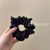 Scrunchie de Veludo Plissado Coreano para Mulheres, Elástico de Cabelo de Alta Qualidade, Corda para Coque do Dia a Dia, Acessório de Cabelo