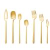 Suministro directo de fábrica acero inoxidable 304 ins Viento colgante Taza cuchillo tenedor cuchara punto café cuchara para hielo tenedor de frutas vajilla minimalista