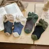 Calcetines Cortos para Hombre Primavera y Verano Calcetines Tipo Barco Estilo Étnico Japonés Retro Algodón de Corte Bajo Calcetines para Hombre Transpirables