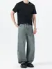 Ropa para Hombre Casa de Arce / Pantalones de mezclilla para hombre con lavado curvo deconstruido americano, nuevos pantalones casuales holgados de pierna ancha de moda de verano para hombre