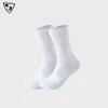 Calcetines de Baloncesto con Gradiente de Letras para Hombre de Caña Alta Tubo Largo Americano Profesionales Prácticos Calcetines de Élite Suela de Toalla Engrosada Antideslizante Transfronterizo