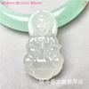 Atacado de fábrica Pingente de calcedônia ágata branca jade Pequeno Buda Guanyin Bodhisattva Presente de jade joia