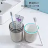 Copo de Viagem Personalizado para Escova de Dentes, Copo Portátil Doméstico para Escova de Dentes e Enxaguante Bucal, Conjunto de Copos para Escova de Dentes de Dormitório, Copo Magnético para Enxaguante Bucal