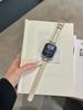 La Correa de Cuero con Patrón de Bambú Firma de la Reina Madre es Adecuada para Apple Watch iWatch 12ª Generación 11/10 Ultrase