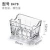 Caja de Acrílico para Bolsitas de Té Bolsa de Caramelo de Café Asiento Habitación Hotel Restaurante Caja de Palillos Caja de Almacenamiento Portatarjetas Resistente a Caídas con Compartimento
