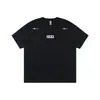 Camiseta de Manga Corta con Bordado de Letras de Marca Americana de Moda para Hombre Verano Estudiantes de Secundaria Preparatoria Jóvenes Cuello Redondo Top ins