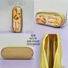Bolsa de Almacenamiento de Papelería de Doble Capa Grande de Dibujos Animados Linda Nueva Creativa Bolsa para Lápices Bolsa de Lápices con Cremallera para Escuela Primaria