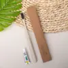 Suprimentos de Hotel de Luxo Conjunto de Artigos de Higiene Pessoal Caixa de Papel Kraft Escova de Dentes Descartável Escova de Dentes para Hotel B&B Cerdas Macias