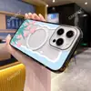 Funda para Teléfono Tulipán Manzana Estilo Fresco Ins 17Promax Acrílico Transparente Iphone18Pro Funda Magnética