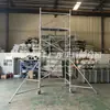 Andamio de Aleación de Aluminio Exportación Escalera Recta Doble Ancho Totalmente de Aluminio Escalera Inclinada Escalera de Seguridad Estructura para Trepar Plegable