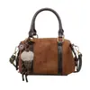 Bolso Boston retro estilo coreano, bolso tipo almohada, nueva colección otoño 2026 para mujer, elegante bolso de hombro y bolso cruzado