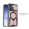 Funda para teléfono OPPO Reno15 ProMax con soporte giratorio y protección anticaídas con cubierta deslizante para lente