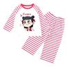 Pijama Infantil Feminino Primavera e Outono Manga Longa Conjunto Infantil Quente Desenho Animado Fofo Menina Bebê Roupas de Casa Outono