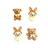 Animal de dibujos animados oso DIY carcasa de teléfono móvil pasador para el pelo cuerda para el pelo joyería de resina accesorios de pegamento de crema material al por mayor