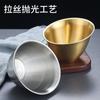 Cuenco oblicuo de cuatro piezas engrosado de vajilla coreana para restaurante, hotel, de acero inoxidable, cuenco multiusos para condimentos, cuenco para verduras, cuenco para salsa