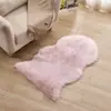 Alfombra irregular elegante para uso doméstico, alfombrilla cálida para suelo de dormitorio, alfombrilla para ventanal, cojín para silla de oficina, cojín para sofá, engrosada y cálida.