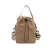 Bolsa Transversal de Ombro Literária Japonesa e Coreana com Cordão Pequena de Nicho Moda de Alta Qualidade Leve Mini Bolsa de Nylon para Celular Feminina