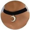 Collar Negro para Mujer, Collar Ajustable de Encaje de Cuero Aterciopelado en Capas, Gótico