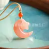 Pingente Natural Verde Tianshan Paz Xinjiang Jade de Seda Dourada Jade Cor de Esmeralda Pingente de Seda Dourada Colar