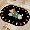 Tapete de Chão para Banheiro Desenho Animado Lama de Diatomáceas Absorvente de Água Secagem Rápida Capacho Banheiro Vaso Sanitário Antiderrapante Tapete para Pés Tapete Personalizado com Fotos