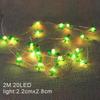Cordão de Luz Decorativa de Natal LED Transfronteiriço Papai Noel Chapéu Preto Luz Floco de Neve Lanterna Decorativa Cabeça de Veado com Luz Lanterna