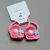 Série Oceano Conjunto Pequeno de Elásticos para Meninas e Crianças Desenho Animado de Concha Prendedor de Cabelo Fofo Princesa Bebê Faixa de Cabelo de Couro