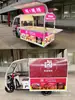 Carrinho de Lanche para Feira Triciclo Elétrico Multifuncional Dedicado para Feiras Mercado Noturno Carrinho Móvel para Delícias Braisadas Comida Cozida Carrinho de Café da Manhã