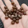 Cor de caramelo contas redondas pedras de jade contas soltas cor de açúcar mascavo contas de jade quartzo acessórios para pulseira colar joias contas artesanais
