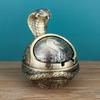 Ceniceros de los Doce Signos del Zodiaco, Creativos y Modernos, para Oficina, Hogar y Sala de Estar, con Tapa para Evitar que las Cenizas Vuele, Pie Decorativo Anticaídas