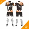 Uniformes de Fútbol Personalizados de Cuerpo Completo para Niños y Estudiantes, Uniformes de Fútbol con Nombre Personalizado, Uniformes de Manga Corta para Equipo de Entrenamiento de Competición al por Mayor