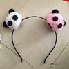 Diadema de Panda Memorial de Viaje Pasador de Pelo de Panda de Peluche Dibujo Animado Lindo Lavar la Cara Tocado Base de Panda al por Mayor