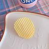 Clipe Amarelo para Pacote de Batatas Fritas Estudante Fofo Simples Armazenamento de Livros Material Anotação Lanche Foto Clipe de Diário